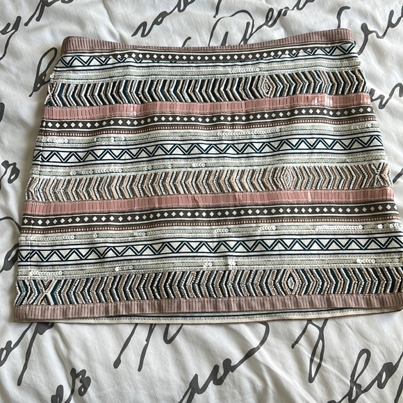 MNG Beaded Mini Skirt - Picture 1 of 3